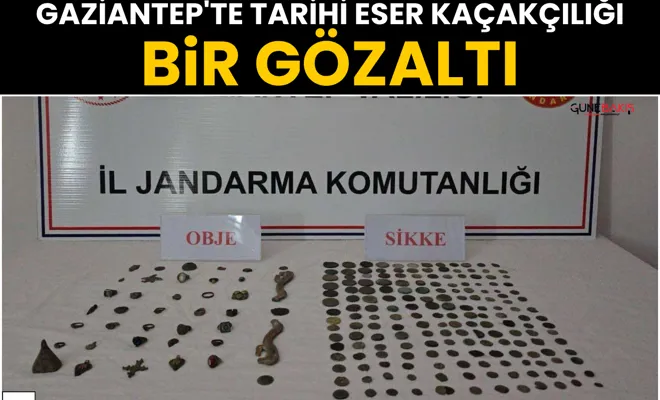 Gaziantep'te tarihi eser kaçakçılığı: Bir gözaltı