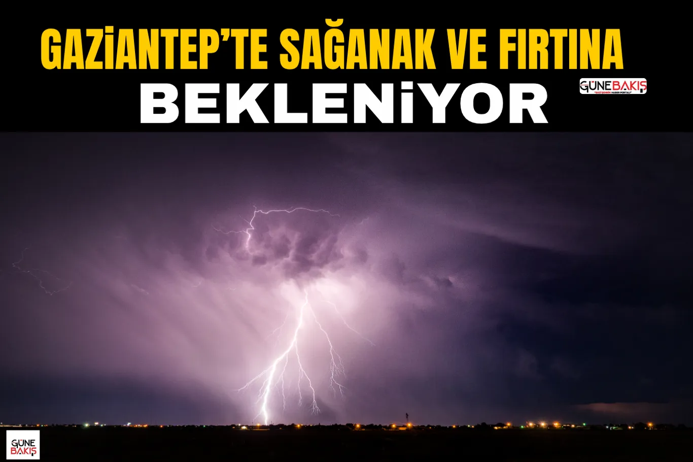 Gaziantep'te sağanak yağış etkili oldu