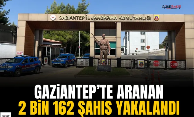 Gaziantep’te aranan 2 bin 162 şahıs yakalandı