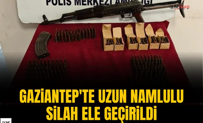 Gaziantep'te uzun namlulu silah ele geçirildi