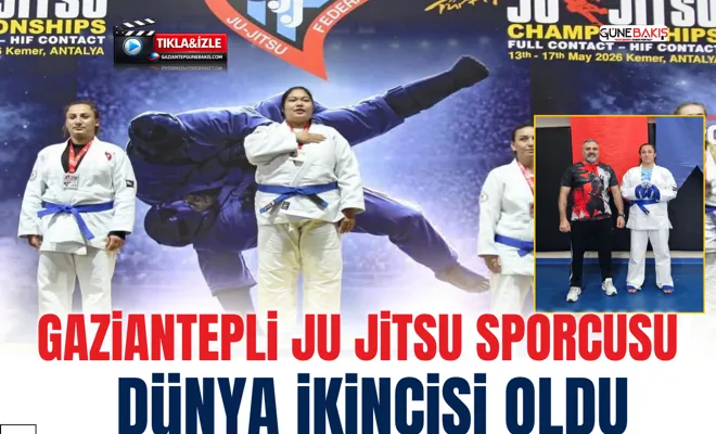Gaziantepli Ju Jitsu sporcusu dünya ikincisi oldu