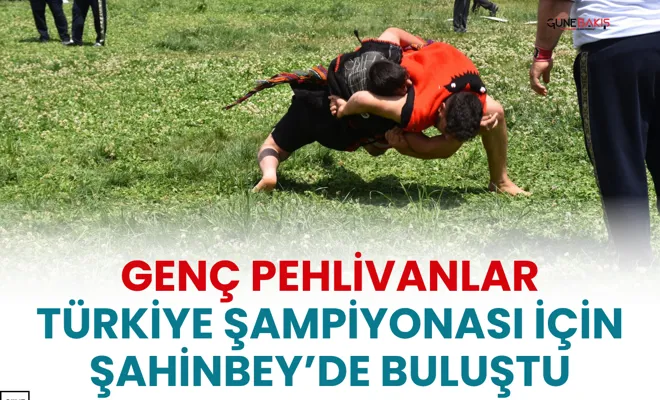 Genç pehlivanlar Türkiye Şampiyonası için Şahinbey’de buluştu