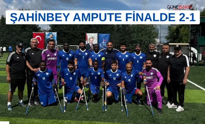 Şahinbey Ampute finalde 2-1