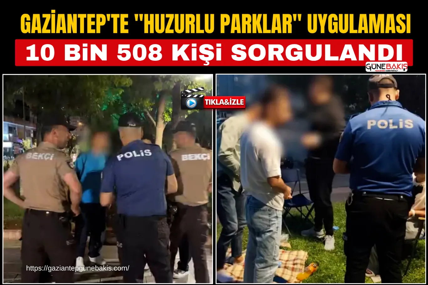 Oğuzeli’nde ağaçlık alanda yangın