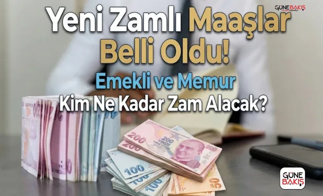 Yeni zamlı maaşlar belli oldu! Emekli ve Memur kim ne kadar zam alacak?