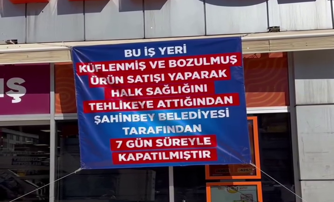 Gaziantep'te bozulmuş ürün satan Migros şubesine ikinci kez kapatma kararı