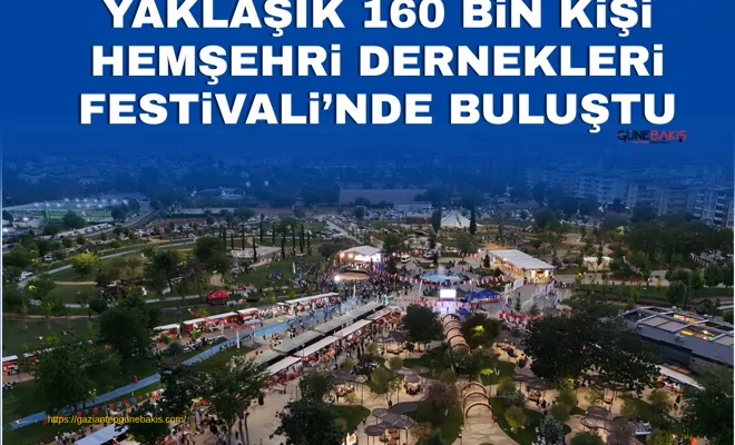 Yaklaşık 160 bin kişi Hemşehri Dernekleri Festivali’nde buluştu