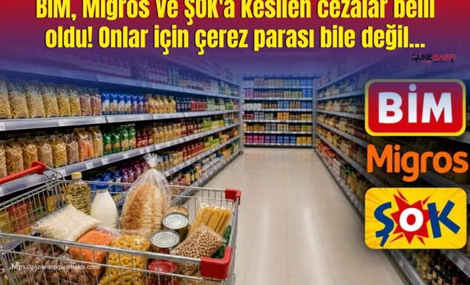 BİM, Migros ve ŞOK'a kesilen cezalar belli oldu! Onlar için çerez parası bile değil...