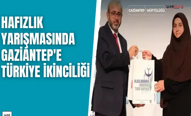 Hafızlık yarışmasında Gaziantep'e Türkiye ikinciliği
