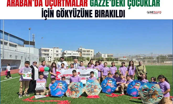 Araban'da uçurtmalar Gazze’deki çocuklar için gökyüzüne bırakıldı