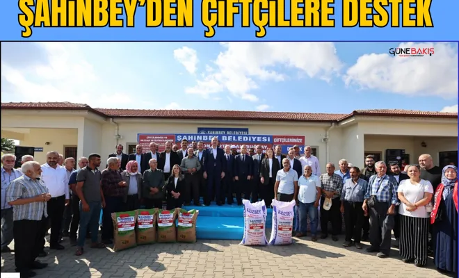 Şahinbey’den çiftçilere destek
