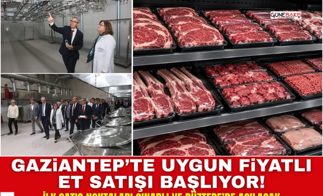 Gaziantep’te uygun fiyatlı et satışı başlıyor!