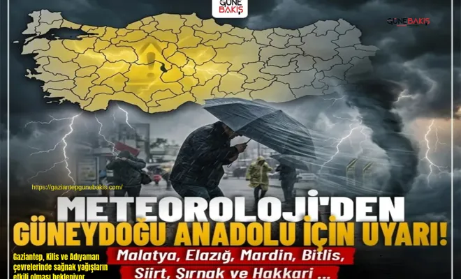 Güneydoğu Anadolu için kuvvetli sağanak uyarısı